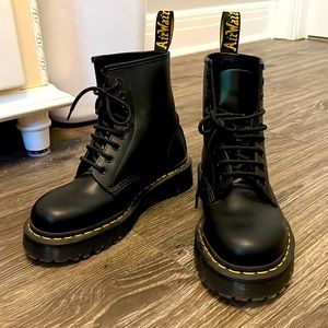 Dr. Martens, Jadon 8-Eye Leather Platform Boot for Men and Women